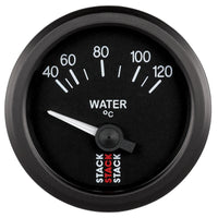 Thumbnail for Autometer 52mm Stack Instruments 40-120 Degree C Electric Water Temperature Gauge - Black