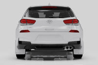 Thumbnail for Rally Armor 19-21 Hyundai Elantra N Line Black UR Mud Flap w/ Performance Blue Logo
