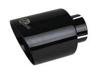 Thumbnail for aFe Takeda 409 SS Clamp-On Exhaust Tip 2.5in. Inlet / 4.5in. Outlet / 7in. L - Black