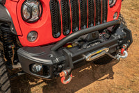 Thumbnail for Rugged Ridge Arcus Front Bumper Tube Overrider Black JK
