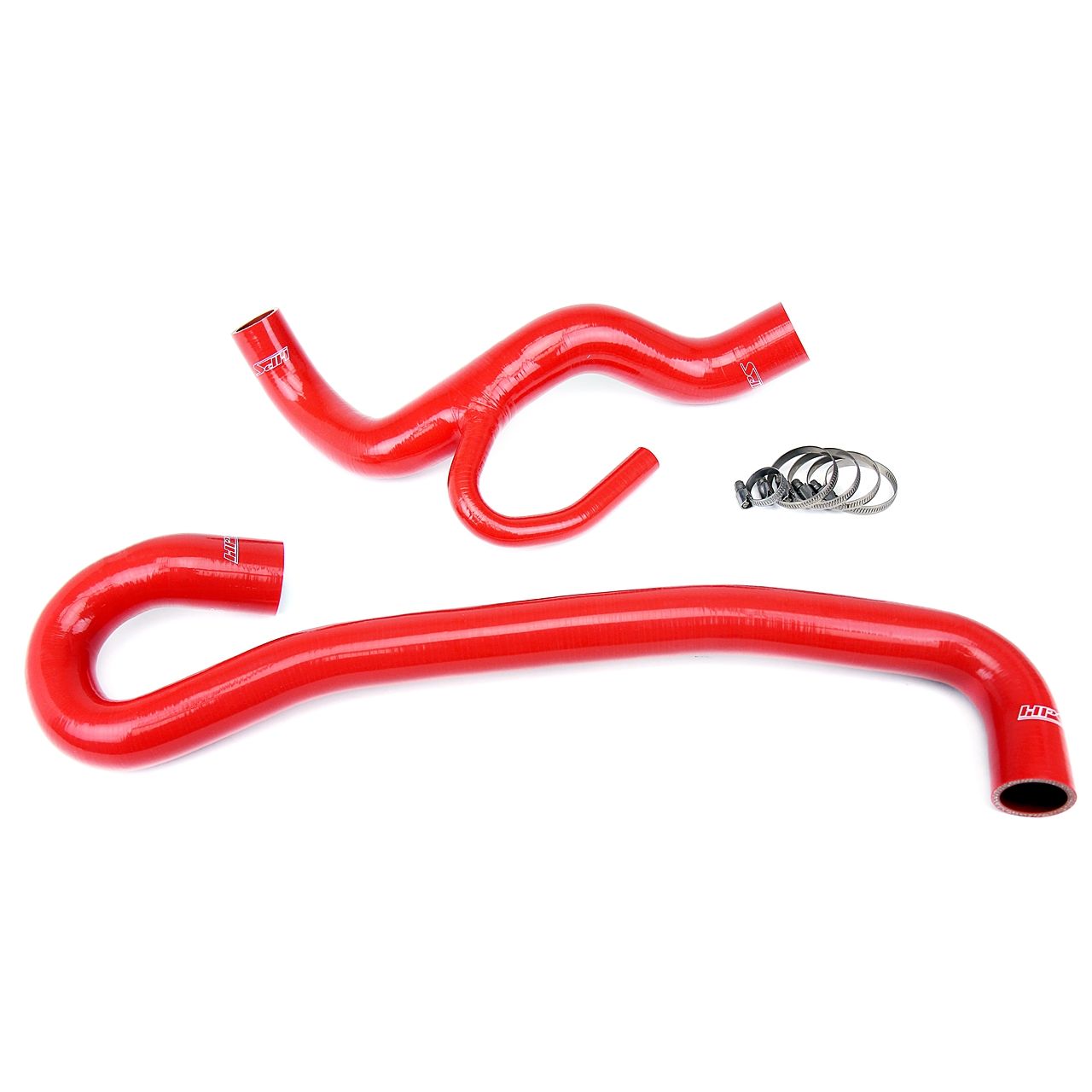 HPS Red Reinforced Silicone Radiator Hose Kit Coolant for Jeep 12-18 Grand Cherokee WK2 SRT8 6.4L
