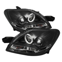 Thumbnail for Spyder Toyota Yaris 07-11 4Dr Projector Headlights LED Halo DRL Blk PRO-YD-TYA074D-DRL-BK