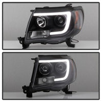 Thumbnail for Spyder Toyota Tacoma 05-11 Projector Headlights - Light Bar DRL - Black PRO-YD-TT05V2-LB-BK