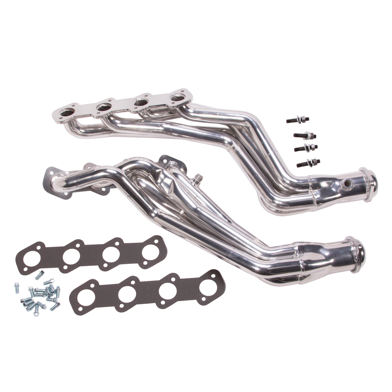 1996-2004 MUSTANG 4.6L-2V GT/BULLIT 1-5/8 LONG TUBE HEADERS MANUAL TRANS ONLY (POLISHED SILVER CERAMIC)