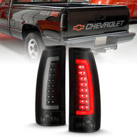 Thumbnail for ANZO 1999-2000 Cadillac Escalade LED Taillights Black Housing Smoke Lens Pair