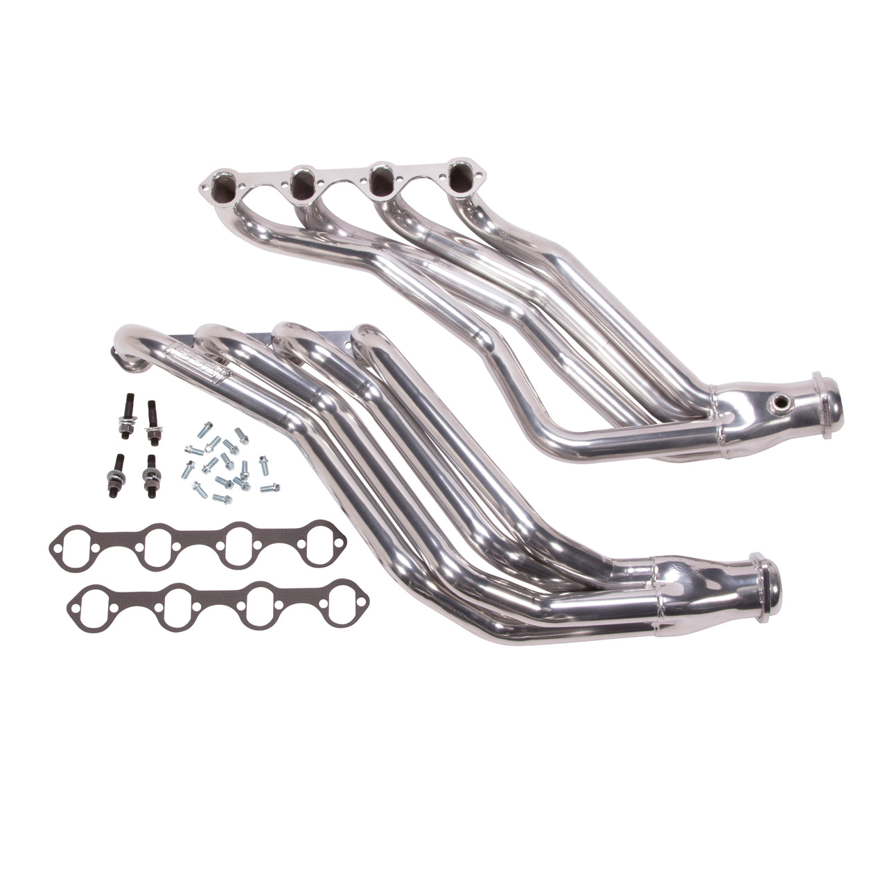 1986-1993 MUSTANG 1-3/4 LONG TUBE 351 SWAP HEADERS (POLISHED SILVER CERAMIC)