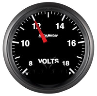 Thumbnail for Autometer Elite 52.4mm Peak & Warn w/ Electronic Control 8-18 Volt Voltmeter