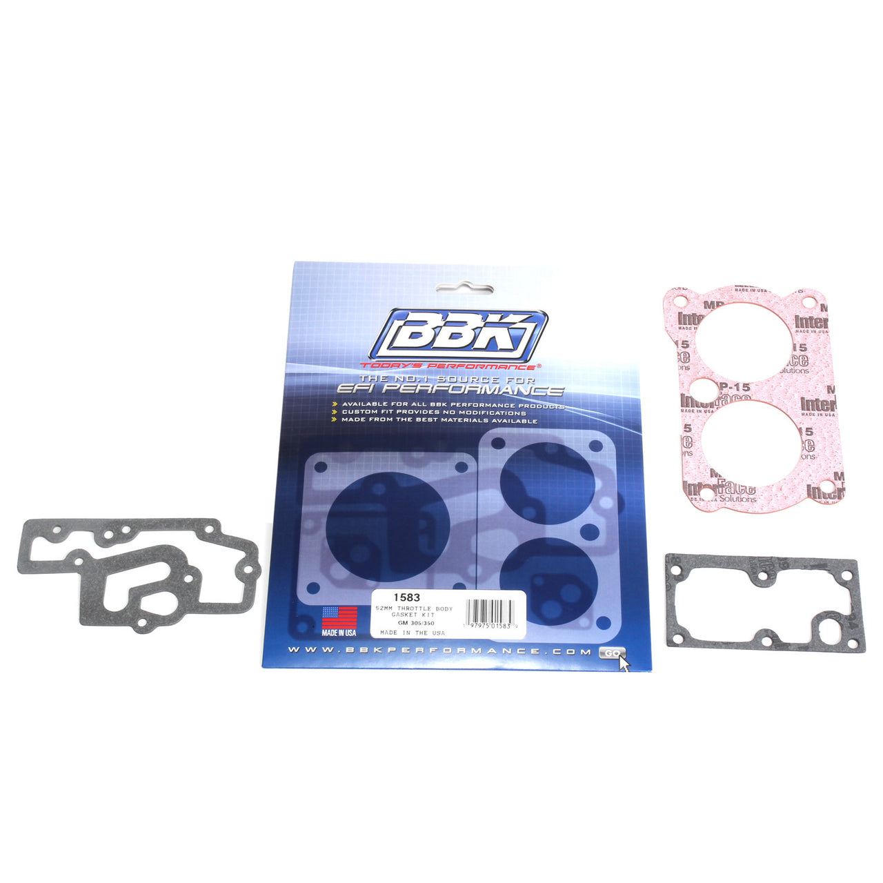 THROTTLE BODY GASKET KIT GM TWIN 52MM FOR #1534-1537-1540-1543