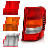 Thumbnail for ANZO 1999-2004 Jeep Grand Cherokee Taillight Red/Clear Lens (OE Replacement)