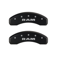 Thumbnail for MGP 4 Caliper Covers Engraved Front & Rear RAM Red finish silver ch