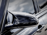 Thumbnail for Akrapovic 2014+ BMW M3 (F80) Carbon Fiber Mirror Cap Set - High Gloss