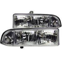 Thumbnail for ANZO 1998-2005 Chevrolet S-10 Crystal Headlights Chrome