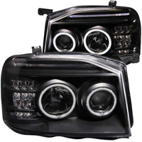 Thumbnail for ANZO 2001-2004 Nissan Frontier Projector Headlights w/ Halo Black (CCFL)