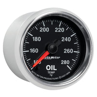 Thumbnail for Autometer GS Series 2-1/16in Oil Temperature Gauge 140-280 Degrees Electric Full Sweep
