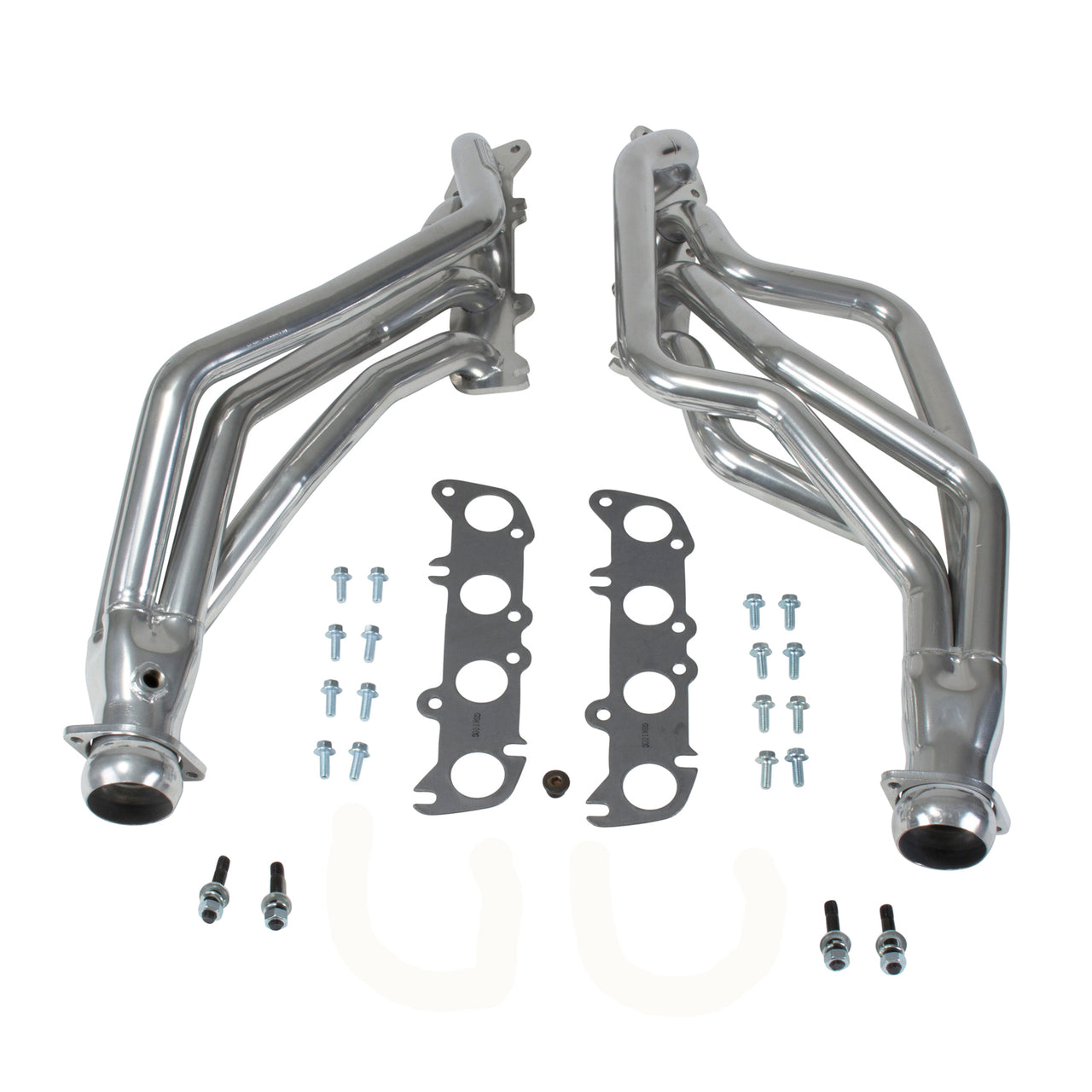 1986-2004 MUSTANG COYOTE SWAP 1-3/4" LONG TUBE HEADERS - (POLISHED SILVER CERAMIC)