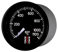 Thumbnail for Autometer Stack 52mm 0-1100 Deg C Pro Stepper Motor Exhaust Gas Temp Gauge - Black