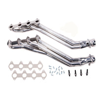 Thumbnail for 2005-2010 MUSTANG GT 1 5/8 LONG TUBE HEADERS (POLISHED SILVER CERAMIC)