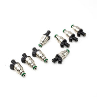 Thumbnail for DeatschWerks Universal 1800cc Low Impedance 14mm Upper Injector - Set of 8