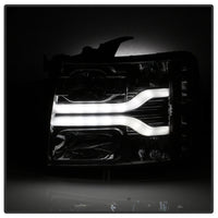Thumbnail for Spyder Chevy Silverado 1500 07-13 Version 3 Projector Headlights - Smoke PRO-YD-CS07V3-LBDRL-SM