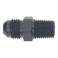 Thumbnail for DeatschWerks 6AN Male Flare to 1/4in Male NPT Adapter - Anodized Matte Black