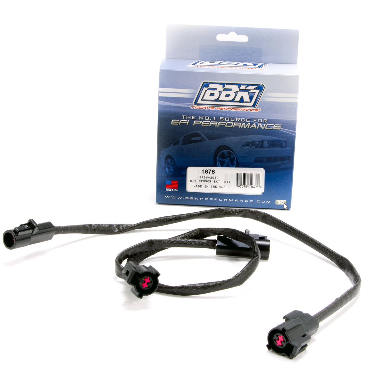 1986-2010 FORD BBK O2 SENSOR 4 WIRE O2 HARNESS EXTENSIONS (2) (PAIR)