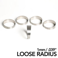 Thumbnail for Ticon Industries 1.50in 45 Degree 2.2D/3.3in CLR Loose Radius 1mm Wall Titanium Pie Cuts - 5pk