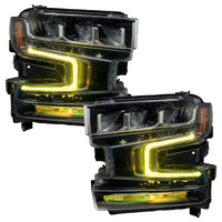 Thumbnail for Oracle 19-21 Chevy Silverado 1500 RGB+W Headlight DRL Upgrade Kit - ColorSHIFT 2 SEE WARRANTY