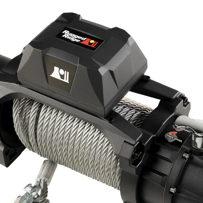 Rugged Ridge Trekker C10 Winch 10000lb Cable Wired
