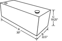 Thumbnail for Tradesman Steel Rectangular Liquid Storage Tank - Black