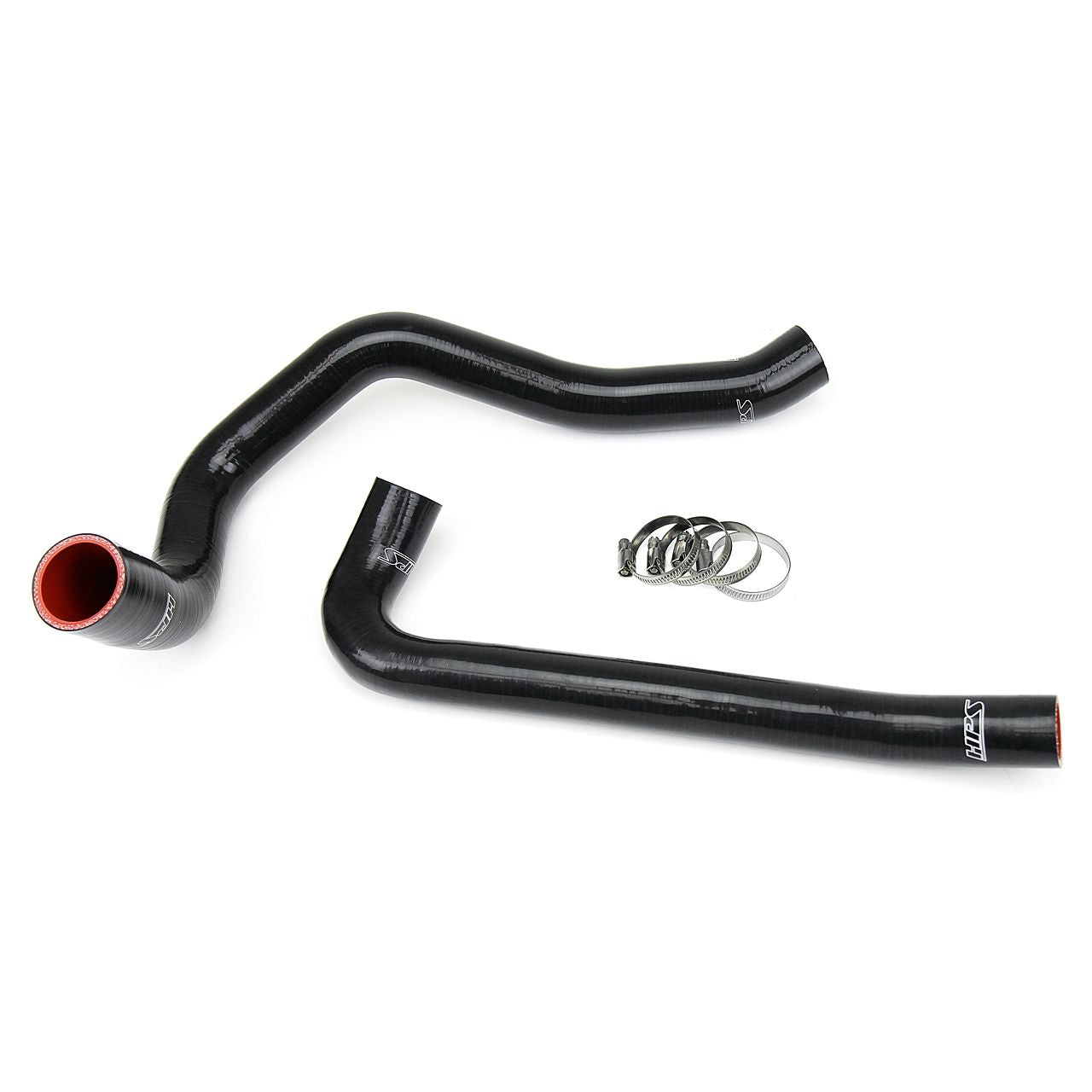 HPS Reinforced Black Silicone Radiator Hose Kit Coolant for Jeep 97-02 Wrangler TJ 2.5L 4Cyl