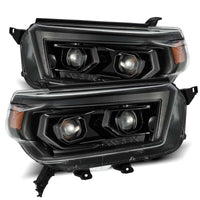 Thumbnail for AlphaRex 10-13 Toyota 4Runner LUXX LED Proj Headlights Plank Style Alpha Black w/Seq Signal/DRL
