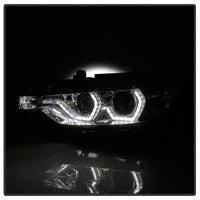 Thumbnail for Spyder 12-14 BMW F30 3 Series 4DR Projector Headlights - LED DRL - Smoke (PRO-YD-BMWF3012-DRL-SM)