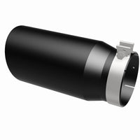Thumbnail for MagnaFlow Tip Stainless Black Coated Single Wall Round Single Outlet 6in Dia 5in Inlet 13in L