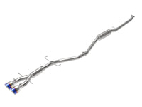 Thumbnail for aFe Takeda 2.5in 304 SS Cat-Back Exhaust System w/ Blue Tips 17-20 Honda Civic Si Sedan I4 1.5L