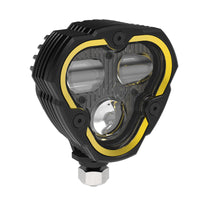 Thumbnail for KC HiLiTES FLEX ERA 3 Dual Mode SAE Fog Light - Single Light Master Kit (w/Clear + Yellow Lens)
