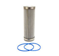 Thumbnail for Fuelab 6 Micron Stainless Steel Replacement Element - 6in w/2 O-Rings & Instructions