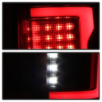 Thumbnail for Spyder 15-18 Ford F-150 Light Bar LED Tail Lights (w/Blind Spot) - Black (ALT-YD-FF15015BS-LBLED-BK)