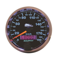 Thumbnail for Autometer Pro-Cycle Gauge Speedo 2 5/8in 190 Kmh Elec Black