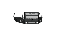 Thumbnail for Road Armor 13-18 Ram 1500 Vaquero Front Bumper Full Guard 2in Receiver - Tex Blk