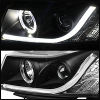 Thumbnail for Spyder Chevy Cruze 11-14 Projector Headlights Light Tube DRL Blk PRO-YD-CCRZ11-LTDRL-BK