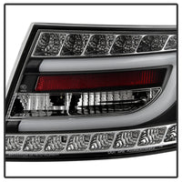 Thumbnail for Spyder Audi A6 05-08 4Dr Sedan Only Version 2 Light Bar LED Tail Lights Blk ALT-YD-AA605V2-LBLED-BK