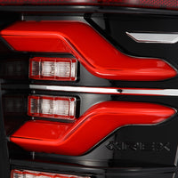 Thumbnail for AlphaRex 16-21 Toyota Tacoma LUXX LED Taillights Blk/Red w/Activ Light/Seq Signal