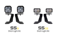 Thumbnail for Diode Dynamics 18-21 Subaru Crosstrek Sport SS3 LED Ditch Light Kit - White Combo