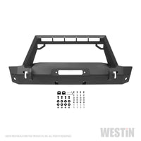 Thumbnail for Westin 18-19 Jeep Wrangler JL Stubby Front Bumper - Textured Black