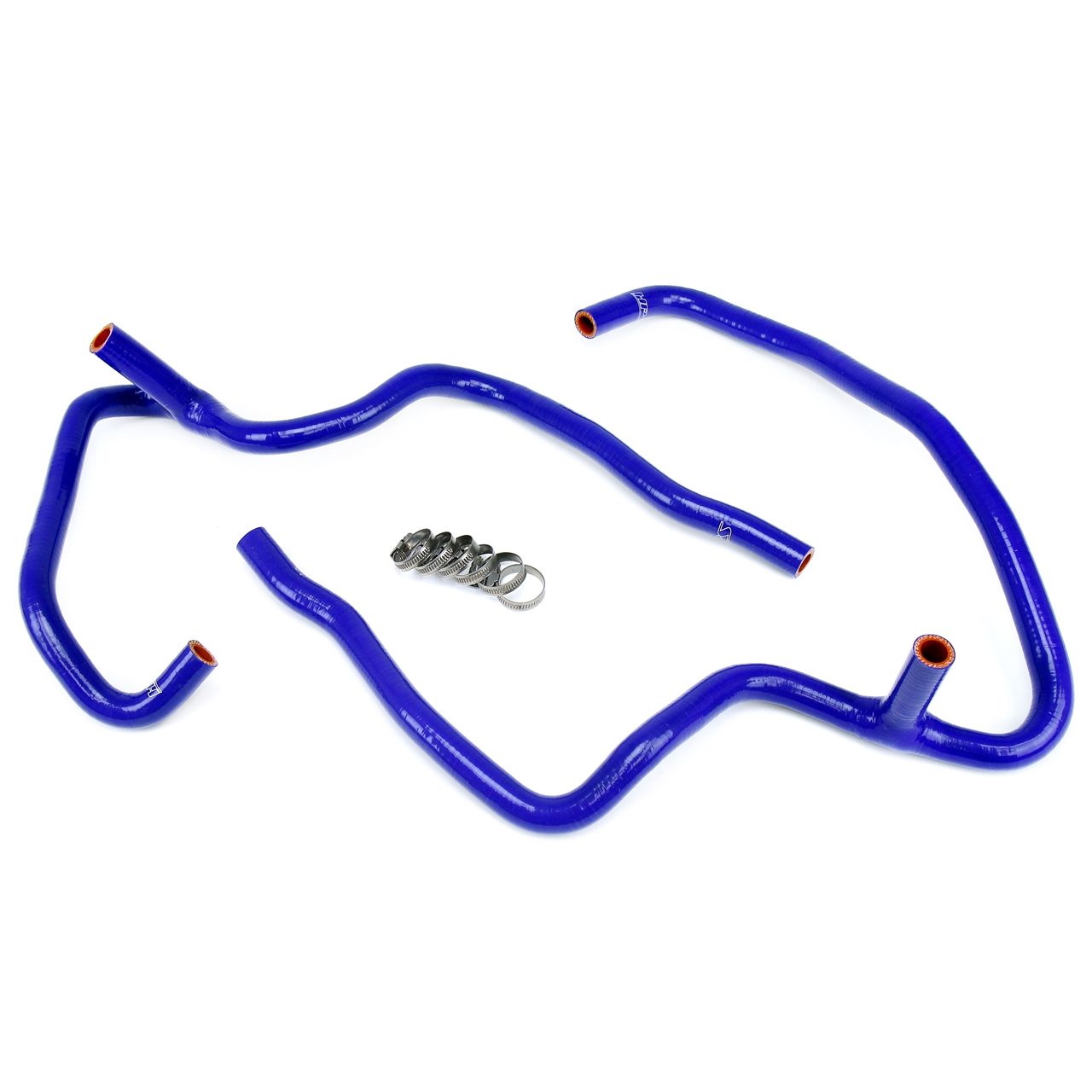 HPS Blue Reinforced Silicone Heater Hose Kit Coolant for Jeep 06-10 Commander 5.7L V8 with Rear A/C
