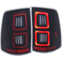 Thumbnail for ANZO LED Black 13-17 Dodge Ram 1500/2500/3500 LED Taillights Black