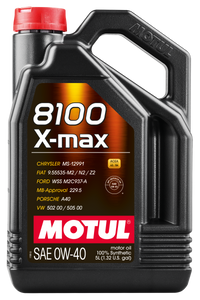 Thumbnail for Motul 5L Synthetic Engine Oil 8100 0W40 X-MAX - Porsche A40