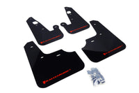 Thumbnail for Rally Armor 07-17 Mitsubishi Lancer Black UR Mud Flap w/ Red Logo