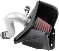Thumbnail for K&N 69 Series Typhoon Performance 13 Chrysler/Dodge 200/Avenger 2.4L Silver Cold Air Intake Kit