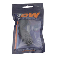 Thumbnail for DeatschWerks 8 AN Female Flare Swivel 60-Degree Hose End PTFE - Anodized Matte Black